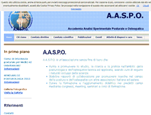 Tablet Screenshot of aaspo.it